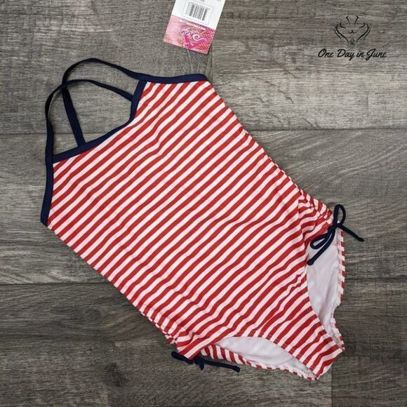 Kanu Surf Layla Beach Sport Banded One Piece Swimsuit Size 10 - Picture 3 of 4